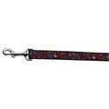 Mirage Pet Products Black Star Nylon Dog Leash0.63 in. x 6 ft. 125-041 5806